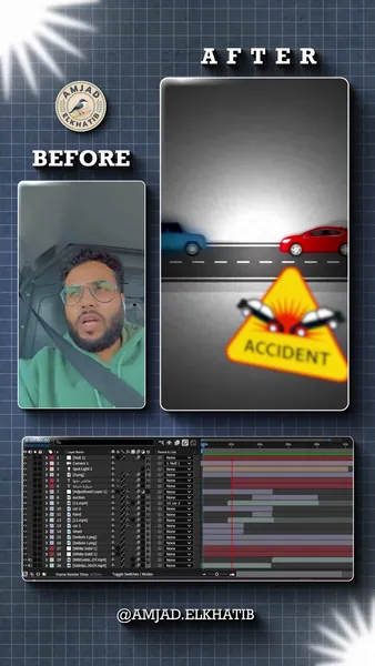 Before and after, on one screen